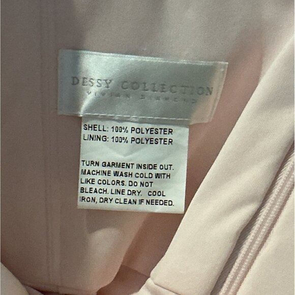 NEW Dessy Collection Strapless Floral Embroidered Corset Maxi Dress Blush 18 - Picture 9 of 14